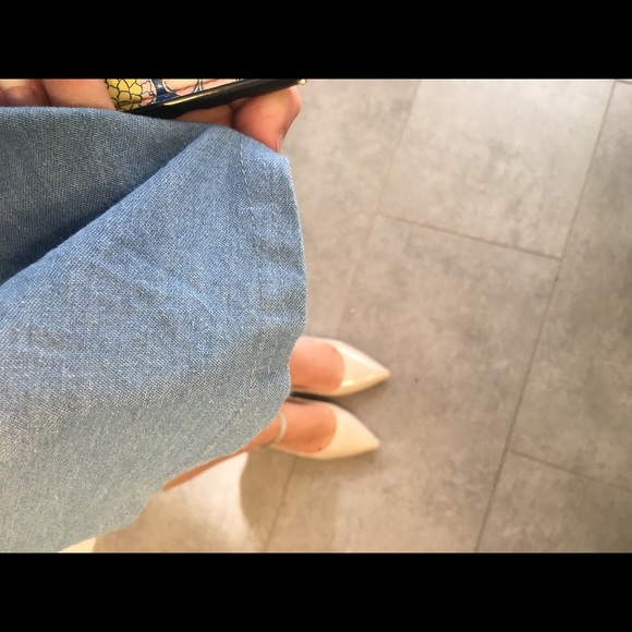 Unique boho blue denim dress - Picture 5 of 7